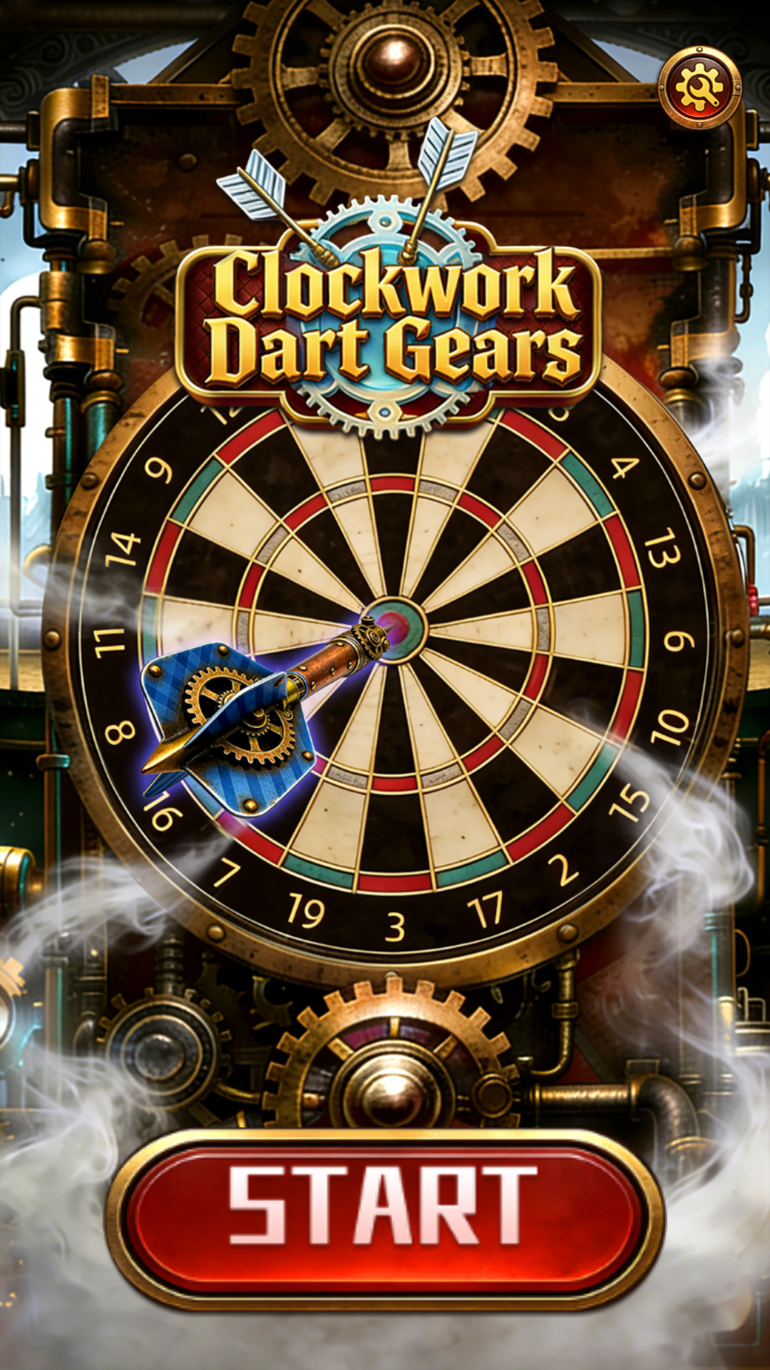 Clockwork Dart Gears start screen screenshot